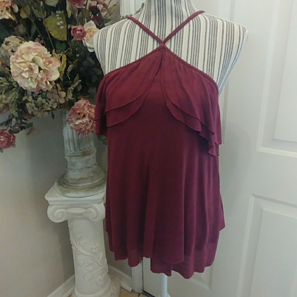 Sun & Shadow Layered Halter Top - Picture 3 of 8